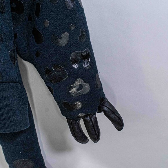 Jeremy Scott Adidas Leopard Full Zip Hoodie Sweatshirt Paws Tail Medium Designer - Picture 8 of 16